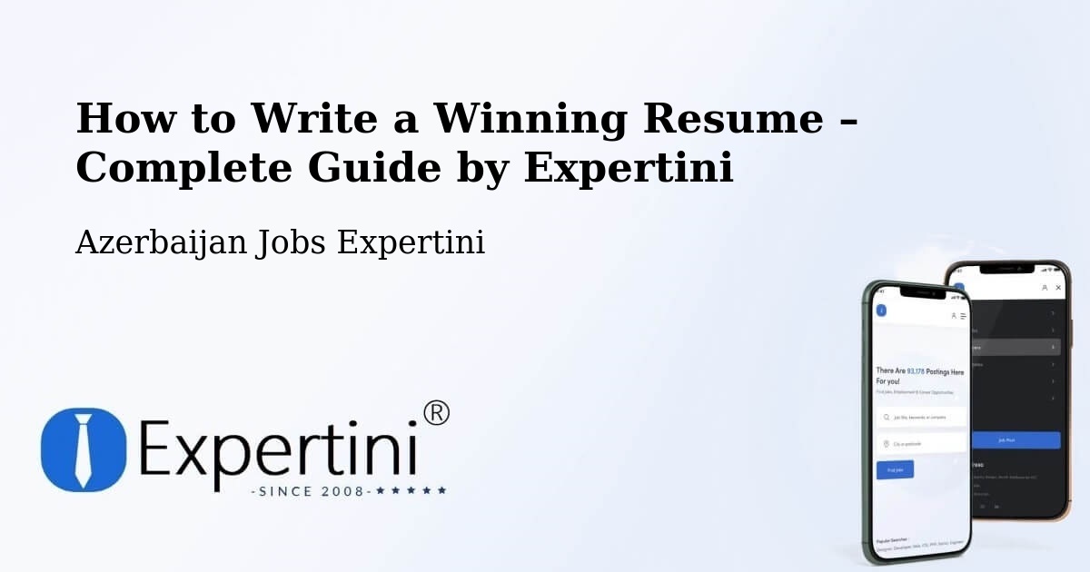 Resume Writing Guide for Job Seekers – Saatli - Saatli, Azerbaijan Jobs Expertini